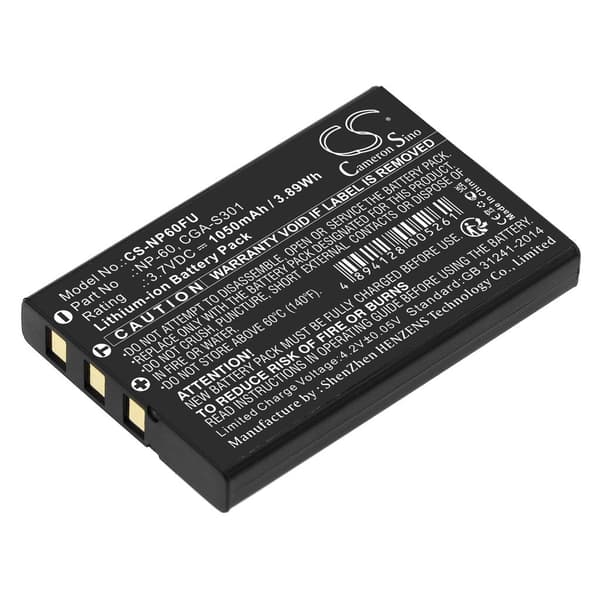 Batteri til NP60FU til Panasonic, Kodak, HP m.fl.