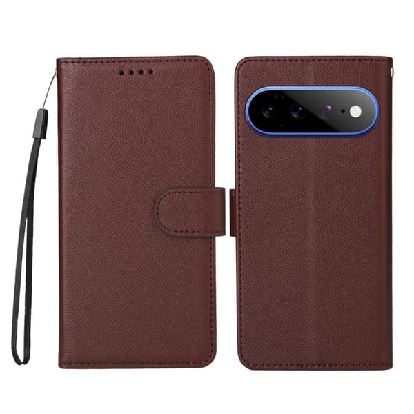 Google Pixel 11 Pro XL Plånboksfodral RFID-blockering 3 kortplatser - Brun