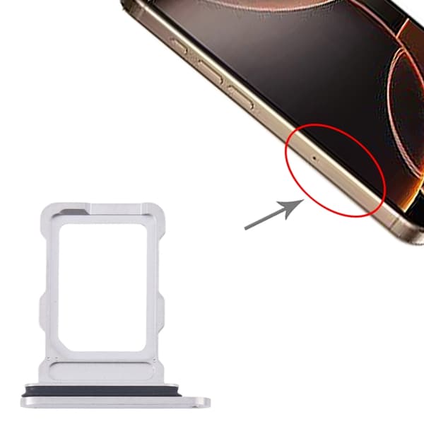 iPhone 16 Pro/16 Pro Max Simkortshållare - Vit