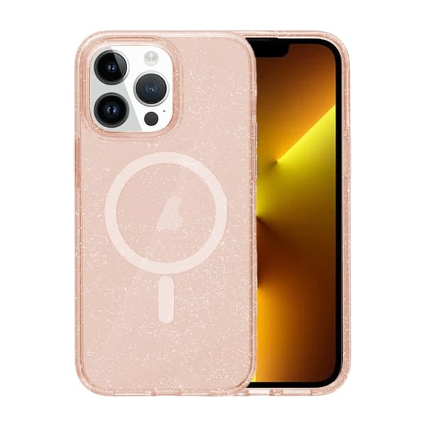 iPhone 13 Pro Max Glitter Magsafe -kuori - Kulta