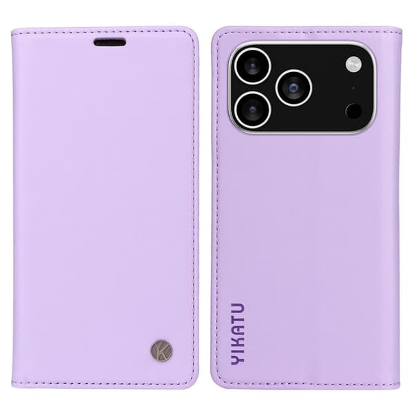 YIKATU iPhone 18 Pro/17 Pro Plånboksfodral - Lila