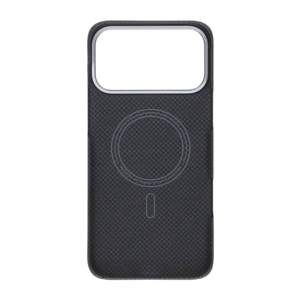 Kevlar Woven Magnetic Case - iPhone 17 Pro Max Black Plain Weave