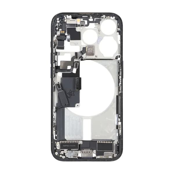 Mittenram med smådelar för iPhone 15 Pro - Blå Titan OEM