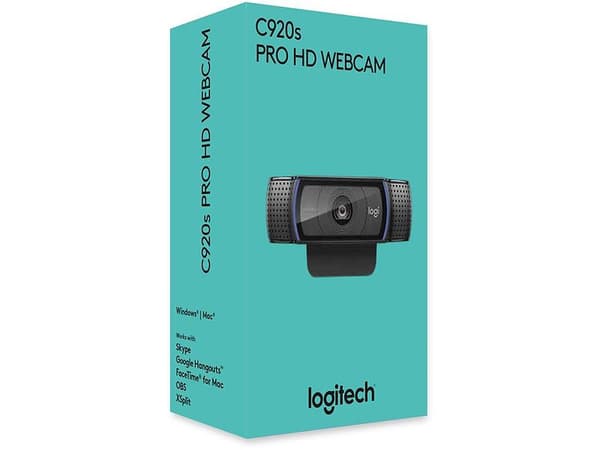 Logitech HD Pro Webcam C920S - Svart - Original
