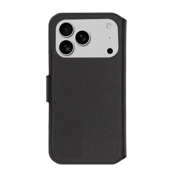 Rvelon Pung Etui Ægte Læder til iPhone 17 Pro Max - Sort