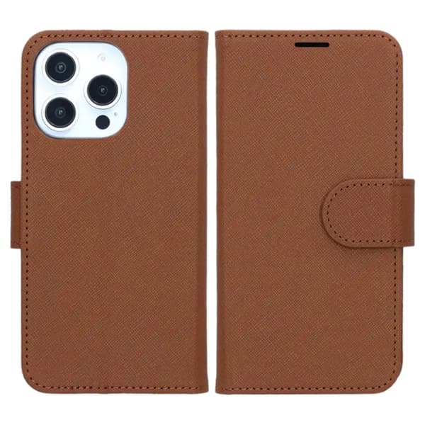 iPhone 16 Pro Max Pungcover med Stand - Brun