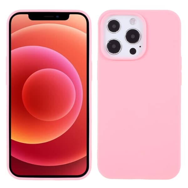Mat Blødt Cover til iPhone 13 Pro - Pink
