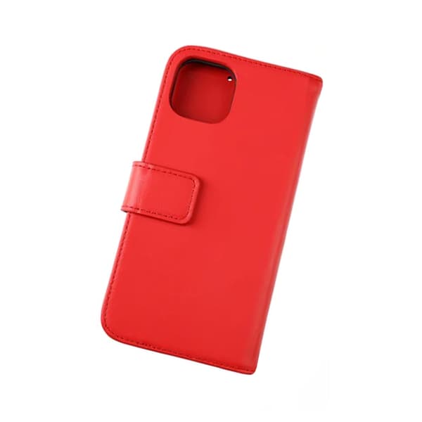 iPhone 13 Pro Max Plånboksfodral Läder Rvelon - Röd