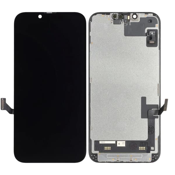 iPhone 14 LCD-skærm Original Sort (Brugt) med flex har bestået diagnose