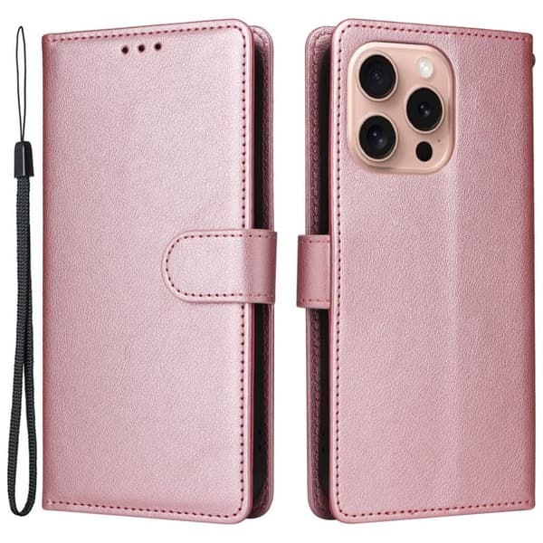 iPhone 16 Pro wallet cover - Rosaguld