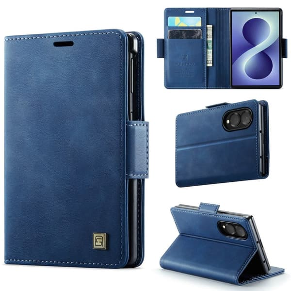 AUTSPACE Samsung Galaxy Z Fold8 Plånboksfodral PU-läder RFID-blockering - Blå