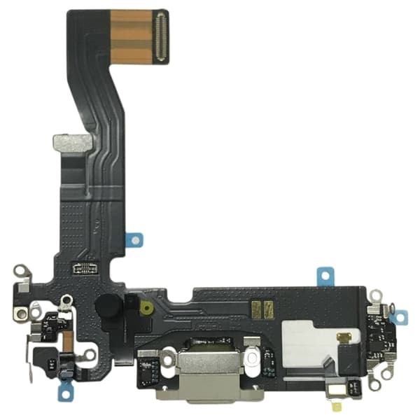 iPhone 12 / 12 Pro Opladningsstik med Flex - Grå
