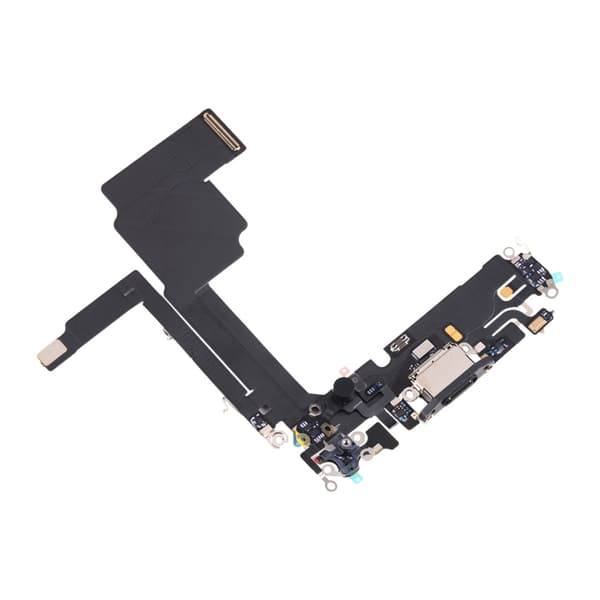 iPhone 15 Pro Max Laddkontakt med Flexkabel - Vit