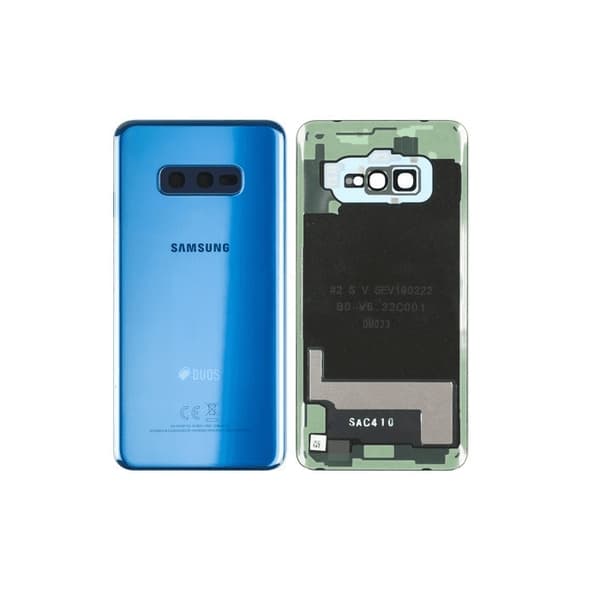 Samsung Galaxy S10e Bagside med tape - Blå