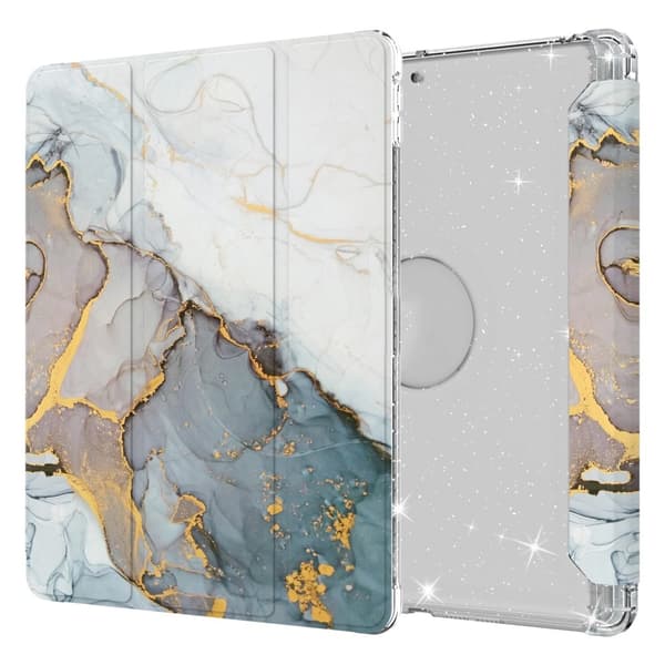 iPad 10.2\" 2021/2020/2019 Cover Marmor - Grå