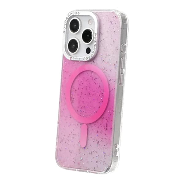 Glitter Diamond Magnetic Case - iPhone 16 Pro Max Pink