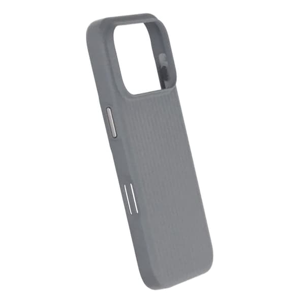 Corrugated Rock Sand Magnetic Case - iPhone 17 Pro Max Gray