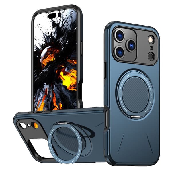 iPhone 18 Pro Max/17 Pro Max MagSafe-fodral med ringhållare - Blå