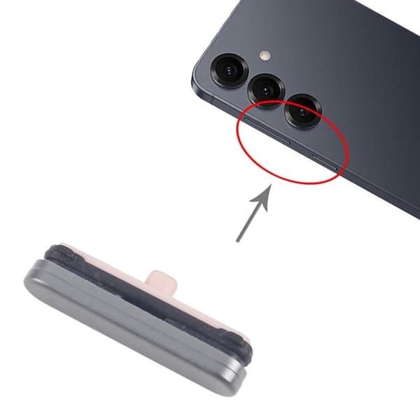 Samsung Galaxy S25 FE Strömknapp Original - Mörkgrå