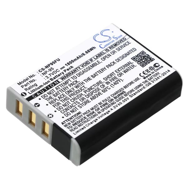 Batteri til NP-95 erstatningsbatteri