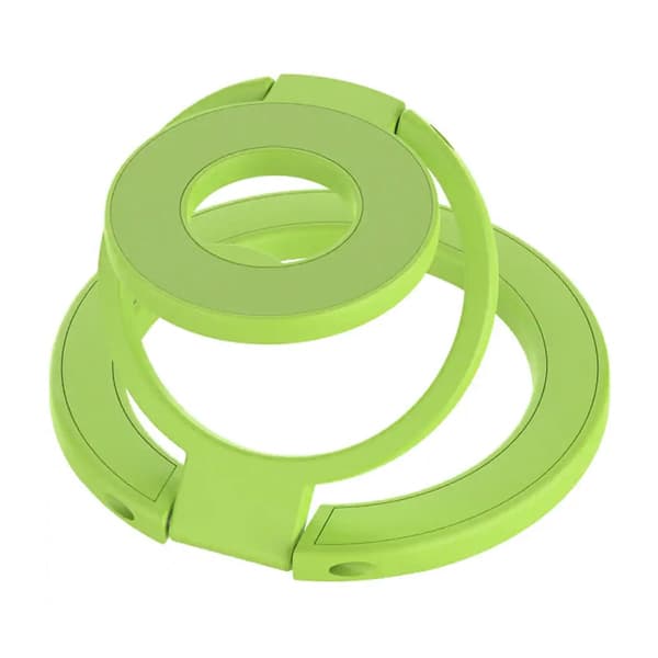 Foldable Double Magnetic Phone Ring Holder Green