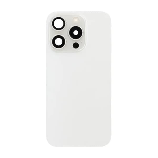 iPhone 15 Pro Bagglas Komplet OEM - Hvid
