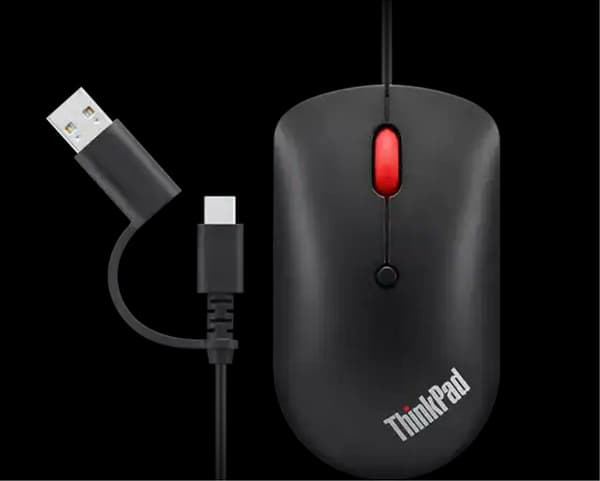 Lenovo ThinkPad Compact Kablet Mus, USB-C & USB-A