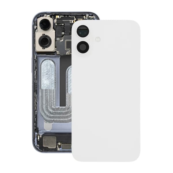 iPhone 16 Plus Bagglas Komplet OEM - Hvid