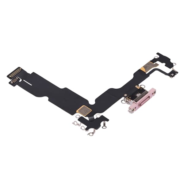 iPhone 15 Plus Opladerstik Flexkabel Pink Original