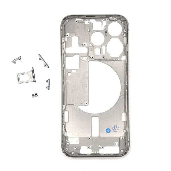 iPhone 15 Pro Midframe - Hvid Titanium