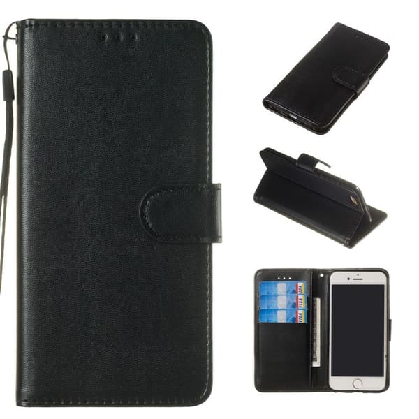 iPhone 6/6s Wallet Cover med stativ - Sort
