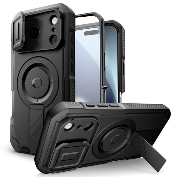 Tech-Protect Kevlar MagSafe Cover til iPhone 17 Pro - Sort