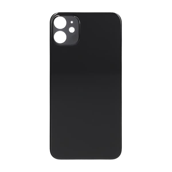 iPhone 11 Takalasi liimateipillä - Musta