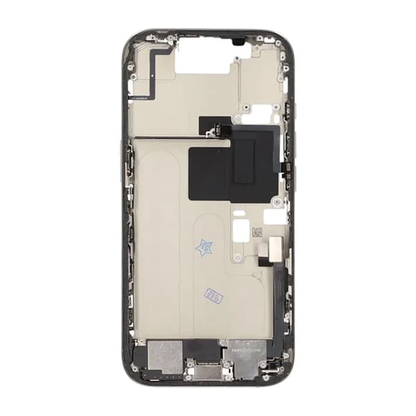 Mellemramme med smådele til iPhone 16 Pro - Naturlig Titanium OEM