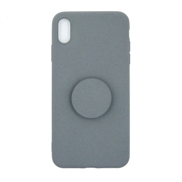 iPhone XS Max Cover med Kickstand Stativ TPU - Grå