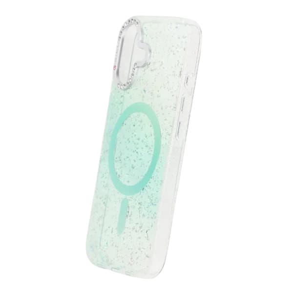 Glitter Diamond Magnetic Case - iPhone 17 Green