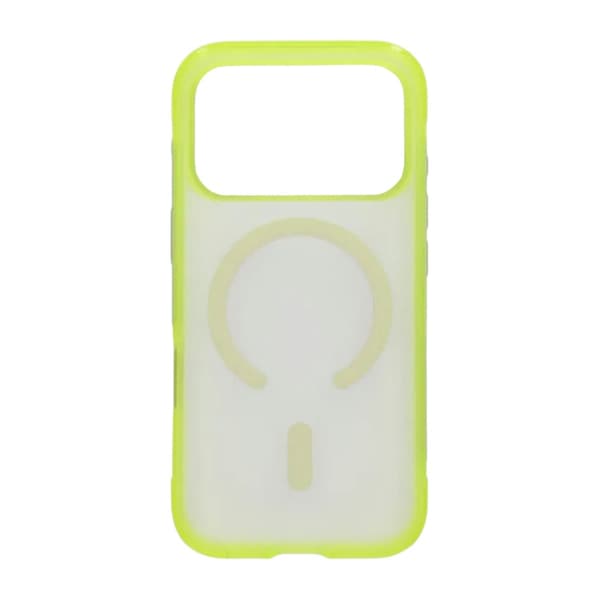 Matte Magnetic Shockproof Airbag  Case For iPhone 17 Pro Max Yellow