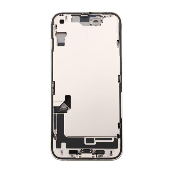 iPhone 14 Baksida med Komplett Ram - Vit