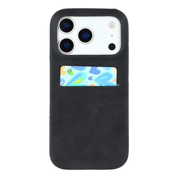 iPhone 18 Pro/17 Pro Cover med Kortlomme - Sort