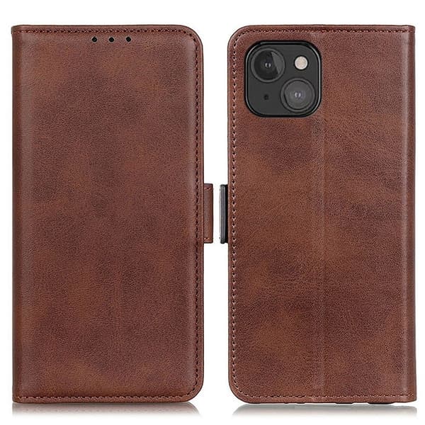 Tekstureret iPhone 13 Mini cover - Mørkebrun