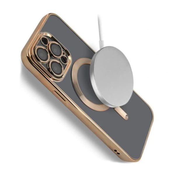 Luxury Mobilskal med Magsafe iPhone 13 Pro Max - Guld