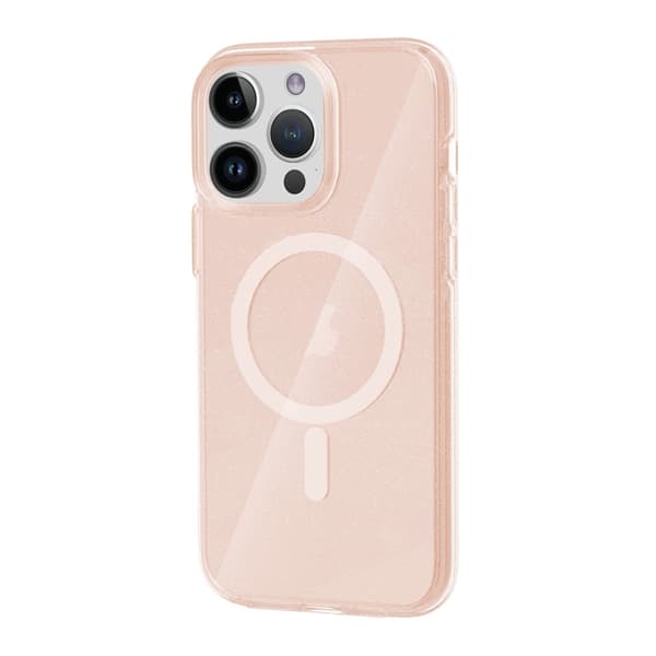 iPhone 14 Pro Mobilskal Glitter Magsafe - Guld