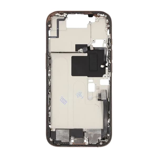 Mellemramme med smådele til iPhone 16 Pro - Sandfarvet Titanium OEM