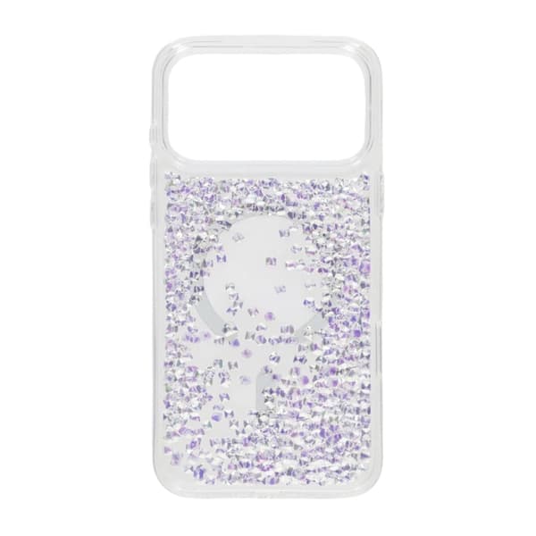 Diamond Quicksand Magnetic Case For iPhone 17 Pro White