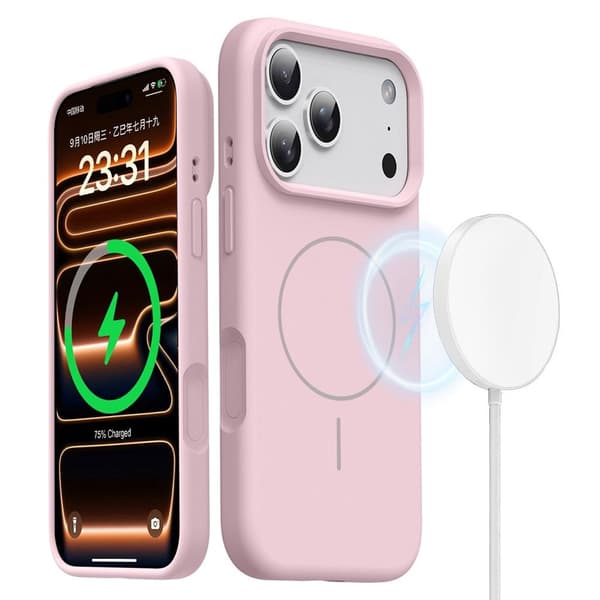 iPhone 18 Pro Max/17 Pro Max MagSafe Cover i Silikone - Pink
