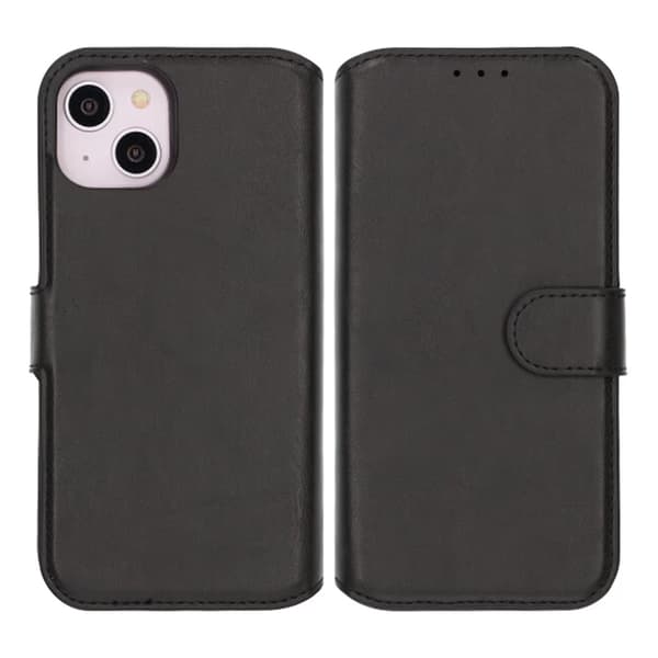 Rvelon Pungcover Magnet til iPhone 13 og 14 - Sort