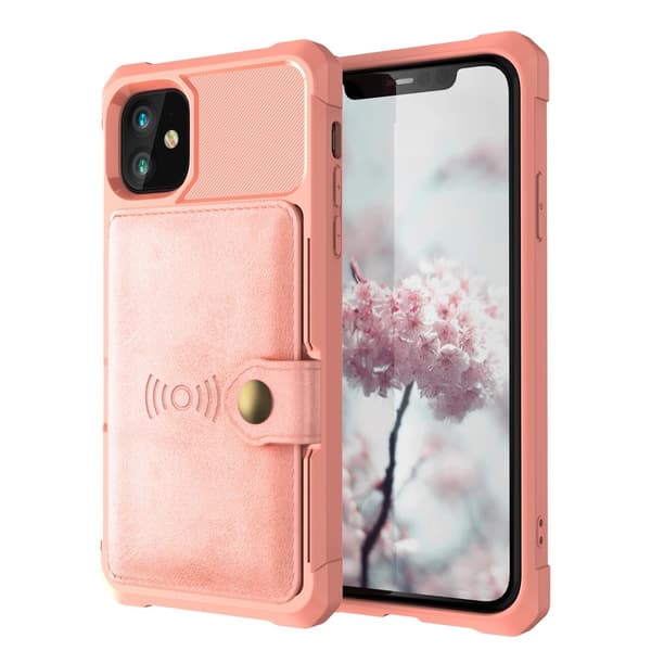 Kickstand Cover til iPhone 12 & 12 Pro - Pink