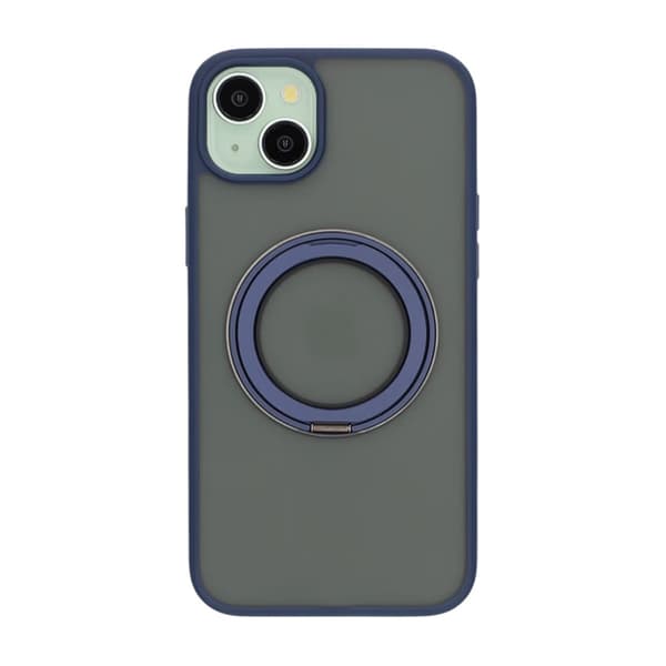 iPhone 15 Plus Mobilcover med Magsafe Stativ - Blå