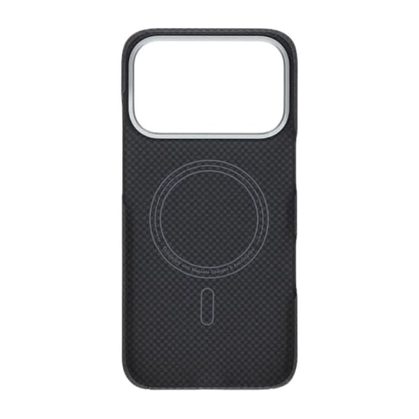 Kevlar Magsafe cover til iPhone 17 Pro - Sort med gitter