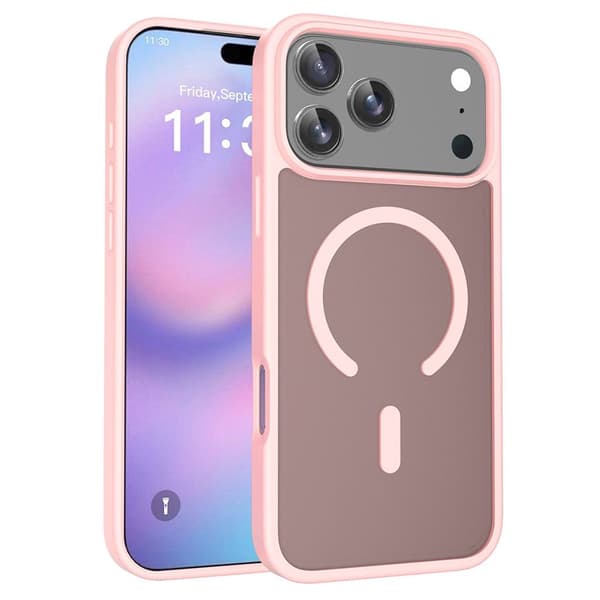iPhone 18 Pro Max/17 Pro Max Mattfodral - Rosa